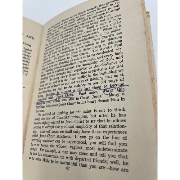 Bringing Sons Unto Glory By Oswald Chambers Hardcover Book 1958 - Picture 3 of 7